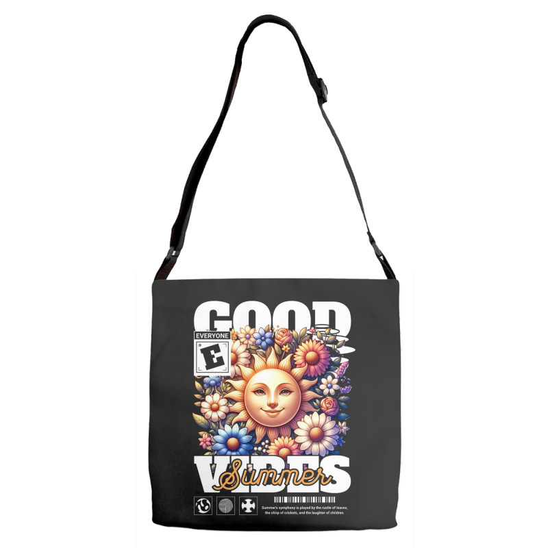 Good Vibes Adjustable Strap Totes | Artistshot