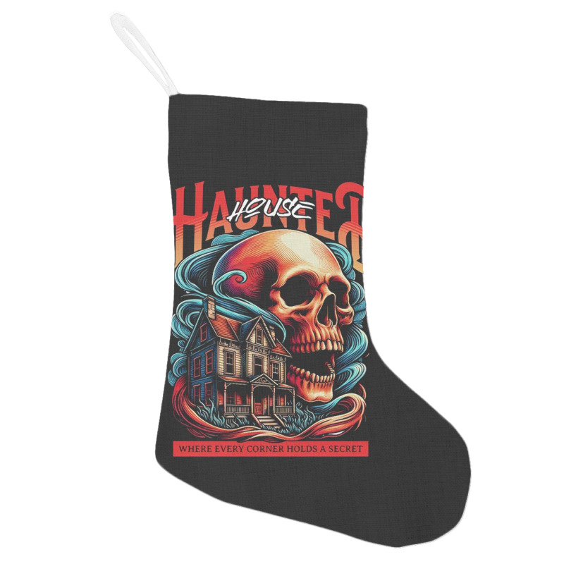 House Haunted Holiday Stocking | Artistshot