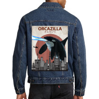 Funny Killer Whale Men Denim Jacket | Artistshot