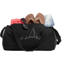 Funny Sailboat Heartbeat Duffel Bag | Artistshot