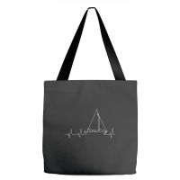 Funny Sailboat Heartbeat Tote Bags | Artistshot