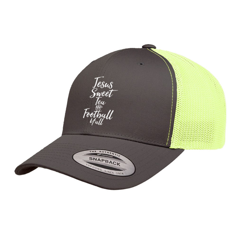 Jesus Sweet Tea And Football Yall Cute Christian Retro Trucker Cap by thangdinhsinhelf | Artistshot