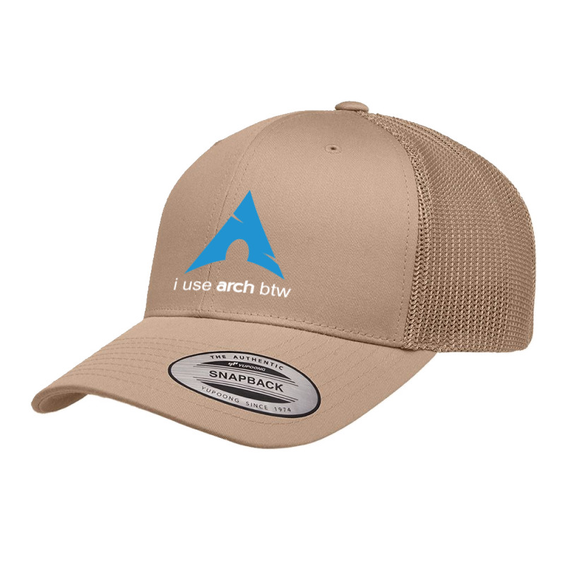 I Use Arch Btw Linux Retro Trucker Cap by LUISRIVER | Artistshot