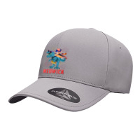 4h Of July Meowica Ca Riding Rex Dinosaur Usa Flag Boys Seamless Cap | Artistshot