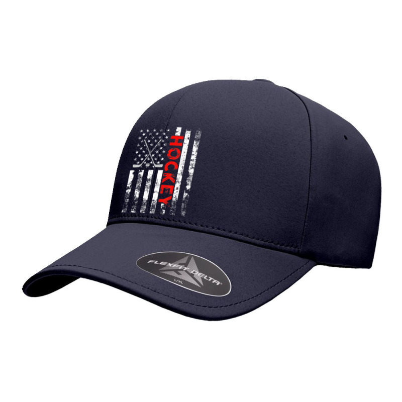 American Flag Hockey Usa Patriotic Seamless Cap by cm-arts | Artistshot