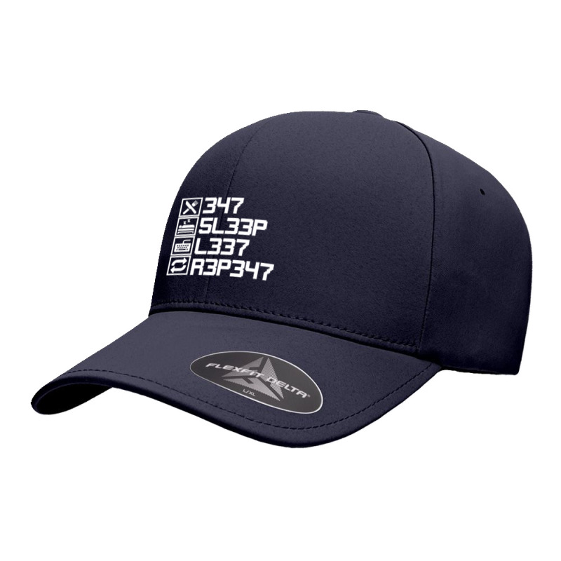 Eat Sleep Leet Repeat Leetcode 1337 L33t Gift Seamless Cap by KEITHSHAPIRO | Artistshot