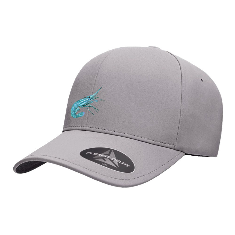 Aqua Colored Prawn Seamless Cap | Artistshot