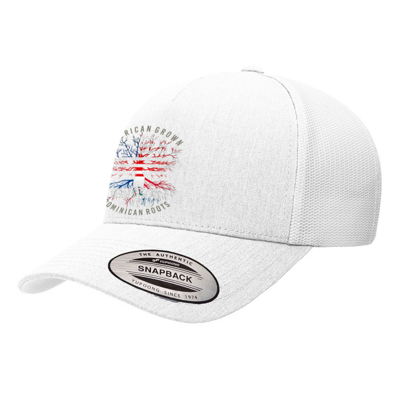 American Grown Dominican Roots Usa Republic Flag Heritage T Shirt Yupoong Trucker Cap by cm-arts | Artistshot