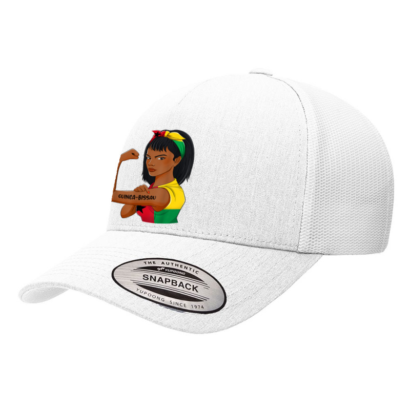 Messy Bun Guinea Bissau Flag For Womens Woman T Shirt Yupoong Trucker Cap | Artistshot