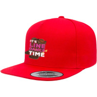 It's Line Dance Time Country Western Line Dancer Boots Hat 5 Panel Snapback Cap | Artistshot