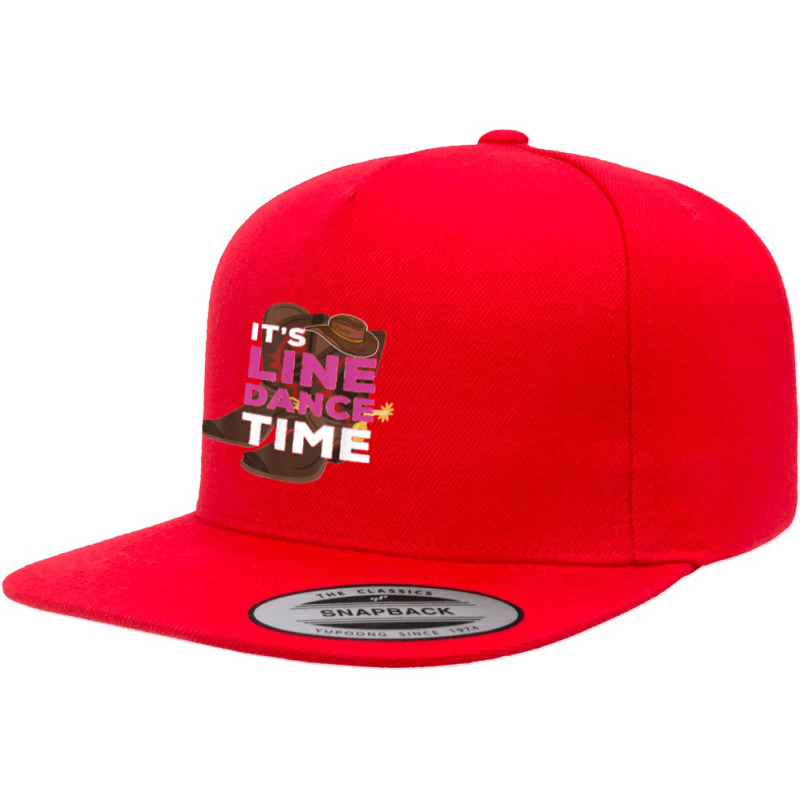 It's Line Dance Time Country Western Line Dancer Boots Hat 5 panel snapback cap by cm-arts | Artistshot