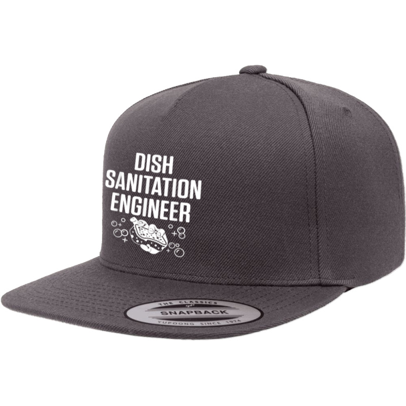 Dishwasher Sanitation Engineer Funny Dishwashing Gift 5 panel snapback cap by HarukaNarasaki | Artistshot