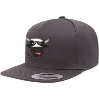 Funny Milk Cow Moo Farm Animal 5 Panel Snapback Cap | Artistshot