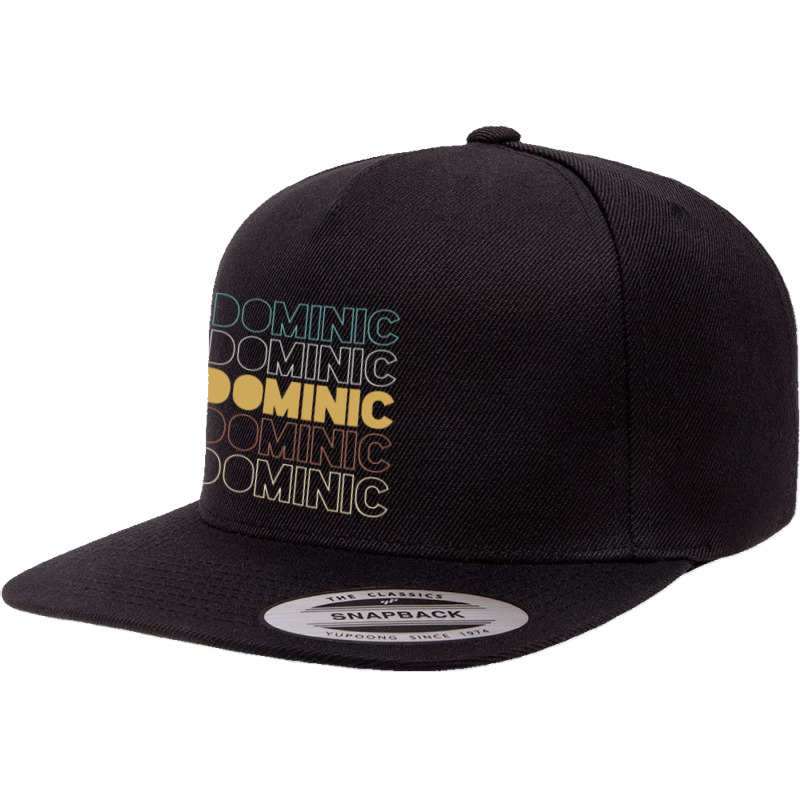 Dominic Dominic Dominic Dominic Dominic 5 panel snapback cap by Topseller | Artistshot