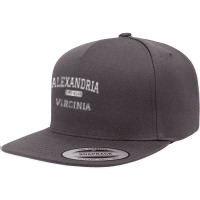 Alexandria Virginia Va Vintage T Shirt 5 Panel Snapback Cap | Artistshot