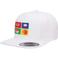 Retro Lychee Apparel Tropical Litchi Chinensis Fruit Lover T Shirt 5 Panel Snapback Cap | Artistshot