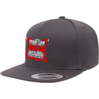 Any Man Can Be A Dad Special One A Firefighter Funny Fireman 5 Panel Snapback Cap | Artistshot