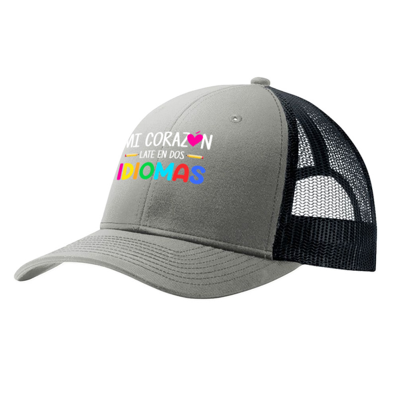 Mi Corazon Late En Dos Idiomas, Bilingual Spanish Teacher Pa Trucker Cap by new121 | Artistshot