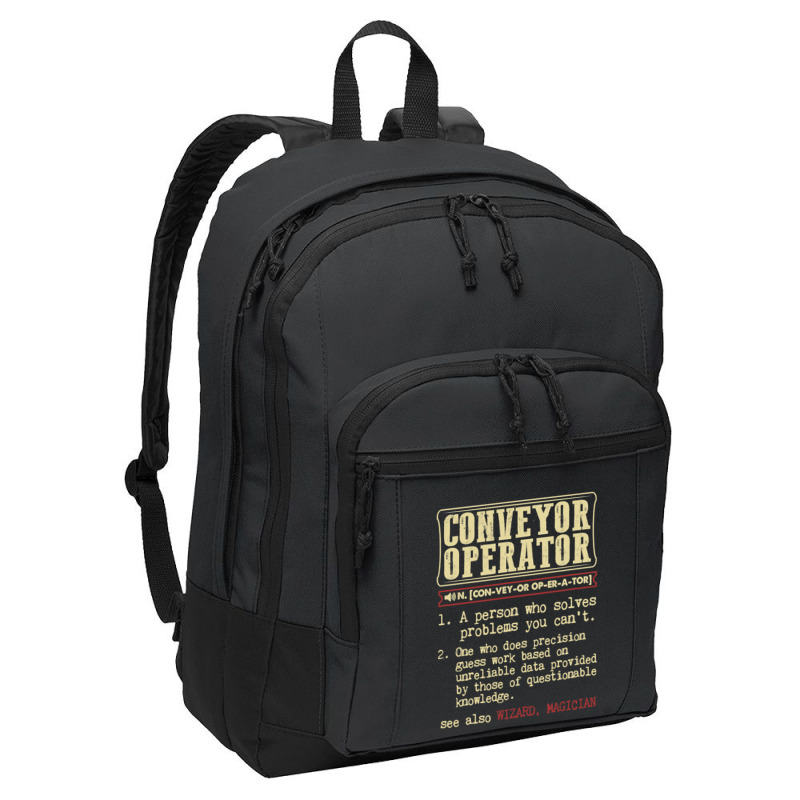 Conveyor Operator Dictionary Term Basic Backpack | Artistshot