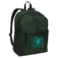 Octopus Cool Vintage Marine Biologist Ocean Sea Life 4 Basic Backpack | Artistshot