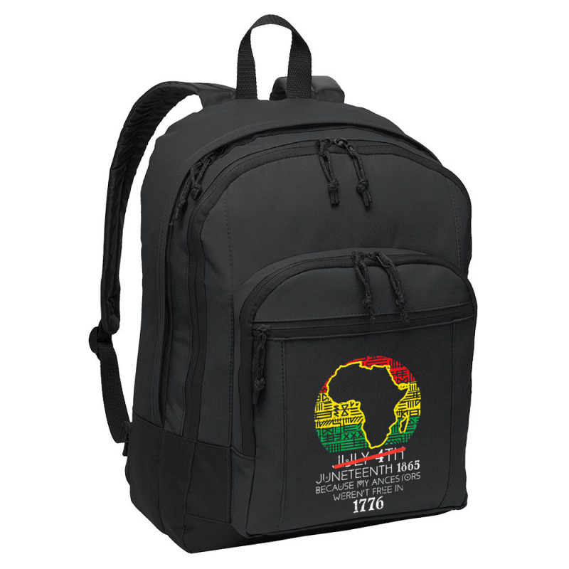 Africa Map July 4th Juneteenth 1865 June 19th Men Women Kids Basic Backpack | Artistshot