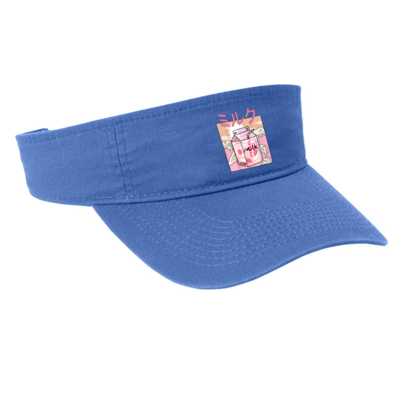 Japanese Pastel Retro Anime Kawaii Strawberry Milk Shake Fashion Visor by MarquesDesign | Artistshot