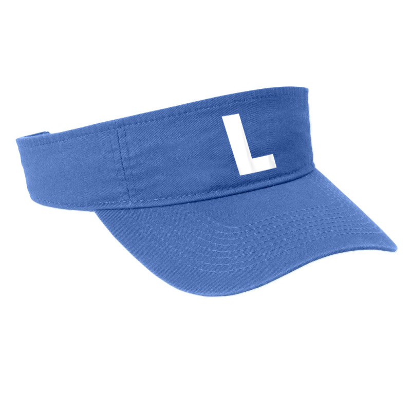 Letter L Capital Alphabet Monogram Initial T Shirt Fashion Visor by densonozmastonmq | Artistshot