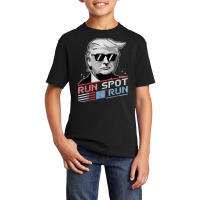 Run Spot Run, Funny Quote Debate Trump Kamala Elec Basic Youth T-shirt | Artistshot