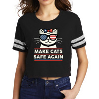 Make Cats Safe Again Scorecard Crop Tee | Artistshot