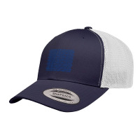 Live With Perfection Blue Pattern Aesthetic Retro Trucker Cap | Artistshot