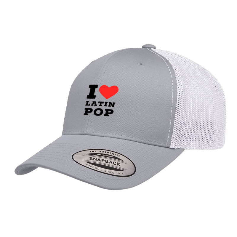 I Love Latin Pop Retro Trucker Cap by ENIDLWHITE | Artistshot