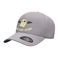 Boo And Stuff Ghost Vampire Bat Wings Halloween Seamless Cap | Artistshot