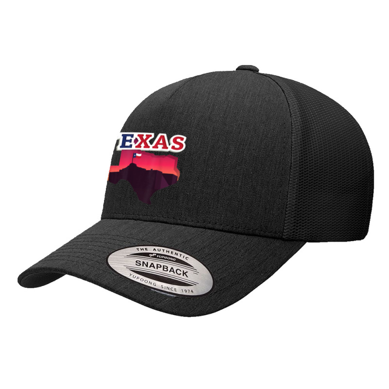 State Of Texas Map With State Flag Yupoong Trucker Cap by cm-arts | Artistshot