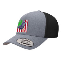 Tissue Donation Awareness Vintage American Flag Green Ribbon Sweatshir Yupoong Trucker Cap | Artistshot