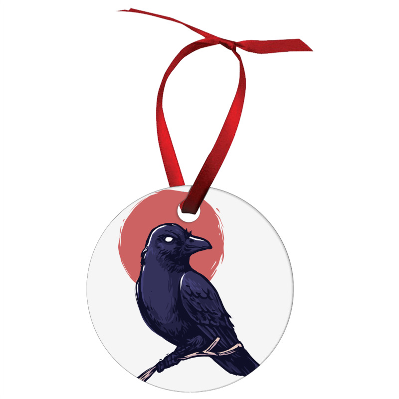 Crow, Bird, Birds, Black, Moon, Animal, Animals Ornament | Artistshot