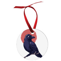 Crow, Bird, Birds, Black, Moon, Animal, Animals Ornament | Artistshot