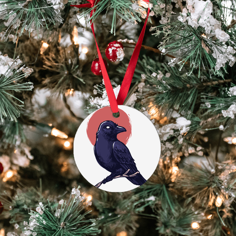 Crow, Bird, Birds, Black, Moon, Animal, Animals Ornament | Artistshot