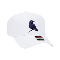 Crow, Bird, Birds, Black, Moon, Animal, Animals Adjustable Baseball Cap | Artistshot