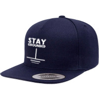 Electronics Ground Electrical Engineer Grounded Electronics 5 Panel Snapback Cap | Artistshot