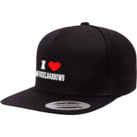 I Love Wheelbarrows 5 Panel Snapback Cap | Artistshot