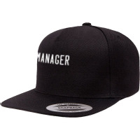 Manager – Team Leader Identification T Shirt 5 Panel Snapback Cap | Artistshot