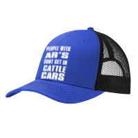 People With Ar's Don'gein Cattle Cars Games Characters Pa Trucker Cap | Artistshot