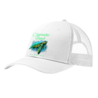 Clearwater Beach Florida Watercolor Sea Turtle Pa Trucker Cap | Artistshot