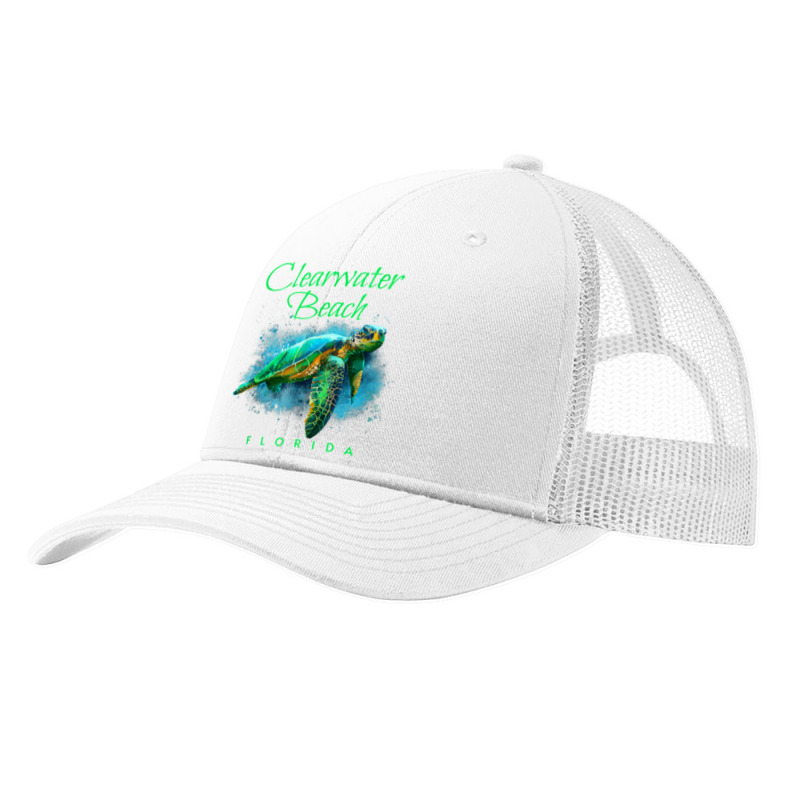 Clearwater Beach Florida Watercolor Sea Turtle Pa Trucker Cap by NikoPittman | Artistshot