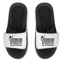 Drinking Rum Before 10 Am Makes You A Pirate Slide Sandal | Artistshot