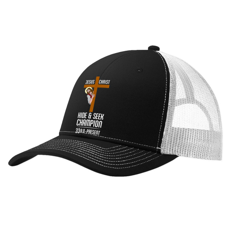 Funny Jesus Christ Hide & Seek Champion Atheism Pa Trucker Cap by MichiKametani | Artistshot