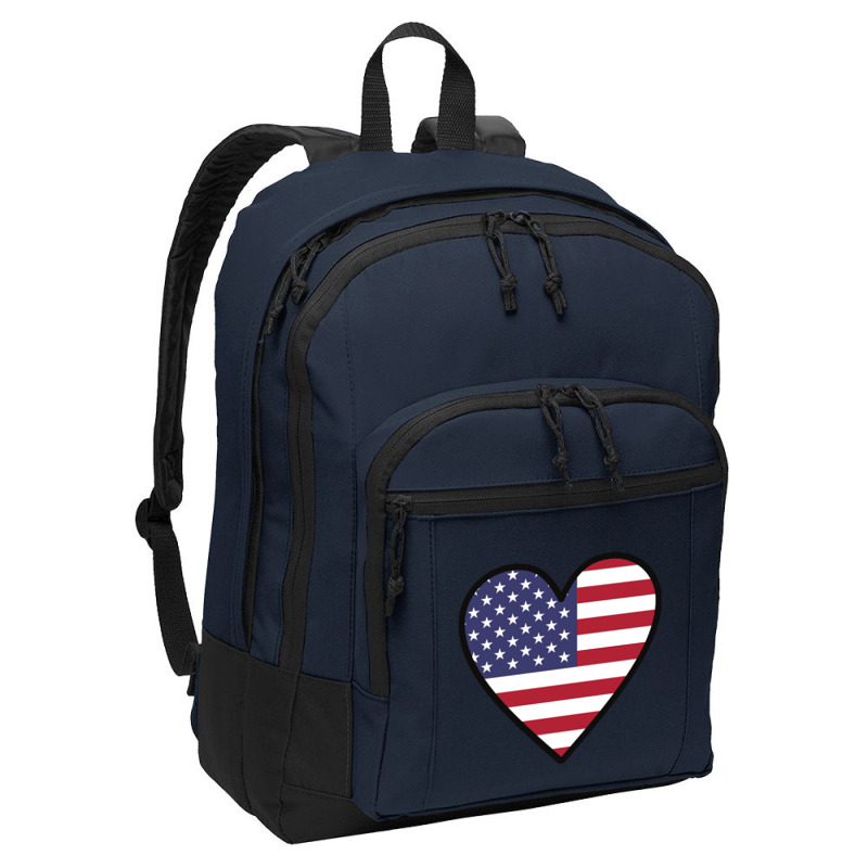 I Love The Usa, I Love The Usa Vintage, I Love The Usa Art, I Love The Basic Backpack | Artistshot