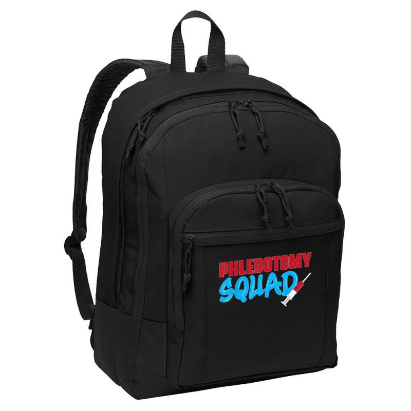 Cool Phlebotomy Squad With Syringe Phlebotomist Apparel Basic Backpack | Artistshot