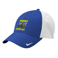 Mommy Of The Birthday Boy Dinosaurs T Rex Monster Truck Characters Car Nike Dri-fit Cap | Artistshot