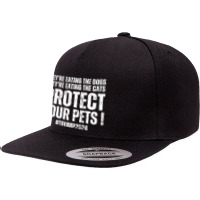 Protect Your Pets Trump 2024 5 Panel Snapback Cap | Artistshot